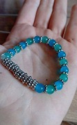 Dwie niebieskie bransoletki handmade