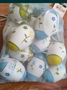 Ozdoba wielkanocna pisanki w woreczku 12 sztuk 