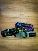 Obroża dla psa materialowa regulowana r. S