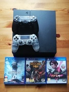 Konsola PlayStation 4 PS4 500GB + 2 pady + 3 gry 
