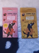 Owocowe PUZZLE Głodny wilk -truskawka ,mango