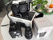 BMPCC 4k zestaw z osprzętem SmallRig i dwa obiektywy filmowe