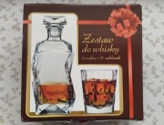 Zestaw do whisky, karafka i 6 szklanek. Zestaw nowy.