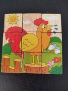 Klocki drewniane z nadrukiem