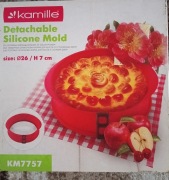 Tortownica silikonowa ze szklanym dnem 