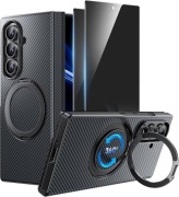 Etui do Samsunga galaxy Z Fold7 wsken Etui MagSafe Carbon + 2x Szkło