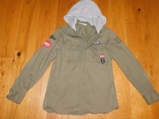 Bluza gruba z kapturem  militaria firmy H&M  roz 158 12 lat 