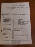 Niemiecki druk okupacyjny wniosek konto bank 1940