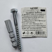 Kołek rozporowy 14x100mm z wkrętem - Koelner 