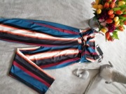 Kombinezon w paski spodnie rozm. M/L