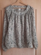 Camaieu - zwiewna bluzka z długim rękawem, rozm. M