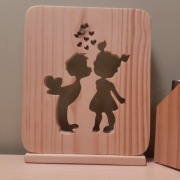 Upominki, prezenty z drewna, Chłopak i Dziewczynka