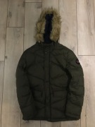 Ciemnozielona Kurtka Chłopięca 152cm C&A Futerko