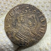 Trojak anomalny naśladownictwo 1624 Zygmunt III Waza