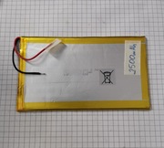 CIEŃKI AKUMULATOR 3,7V   2500 mAh, 75x130x2.5 mm, BATERIA 3.7V