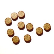 Lego element 1x1 98138pb042 drewno 10 sztuk 