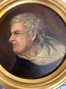 Stary obraz olejny portret męski