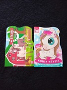 Kolorowanki 2 szt z naklejkami kucyki i koniki