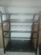 Stojak/regał na karty graficzne, koparka; stan now