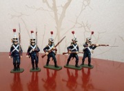 Piechota francuska figurki 1:32/35 , 5 szt.kpl. + bonus zobacz warto