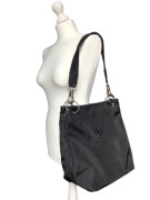 Duża torebka na ramię typu worek Bogner, z nylonu, czarna