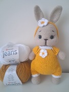 Króliczek/zajączek robiony na szydełku