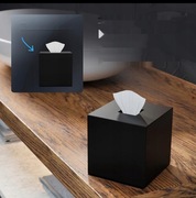 Ovimar Teksmona Kwadratowy Pojemnik na Chusteczki Kosmetyczne 13x13 cm