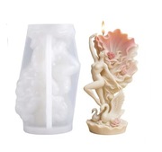 TANCERKA Z ŁABĘDZIAMI forma silikonowa 12.5*7.4 do Świec Wosku Odlewów 