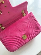 NOWA Torebka różowa Gucci Marmont Velvet - kolor unikat z metką