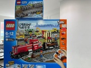 Lego City 3677 Red Cargo Train Pociąg + 7499 