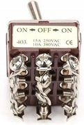 Przełącznik dźwigniowy 3-pozycyjny ON/OFF/ON 4PDT 12-pinowy 