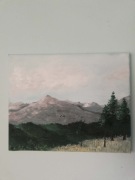 "Góry" obraz ręcznie malowany (30x25)