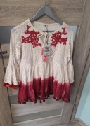 Damska bawełniana bluzka w stylu boho Alex Max rozmiar S/M