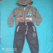 Komplet spodnie + bluza w auta roz 98