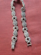 Srebrna bransoletka 925 Sterling z kamieniami naturalnymi