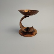 Metaloplastyka - świecznik stojący miedziany- stan dobry