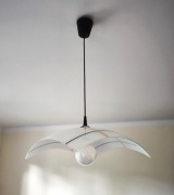 Lampa sufitowa zwis Alfa Irys w stylu vintage szklana kuchenna