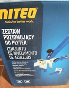 ZESTAW DO POZIOMOWANIA PŁYTEK SZCZYPCE KLINY MONTAŻOWE KLIPSY 100 szt NITEO
