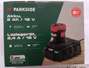 Zestaw Parkside akumulator 12V 2ah plus ładowarka 