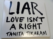 TANITA TIKARAM LIAR LOVE ISN’T A RIGHT CD AUTOGRAF