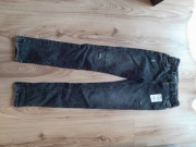 Spodnie jeansowe młodzieżowe, super skinny, 12-13 lat, 158 cm, czarne