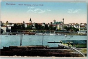 WARSZAWA Widok od strony Wisły przystań statki