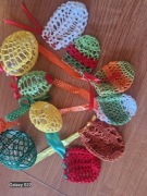 Rękodzieło.  Szydełkowe ozdoby na Święta  Wielkanocne 