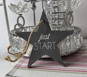 Gwiazda wisząca szara Star