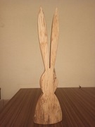 Zając z drewna dębowego 48 cm
