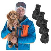 CZARNE BUTY OBUWIE DLA PSA PAWZ XS GUMOWE WODOSZCZELNE ANTYPOŚLIZGOWE