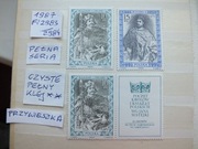 3szt. znaczki pełna seria Fi 2983 pw Polska 1987r. POCZET KRÓLÓW czyste **