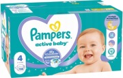 Pampers Active Baby pampersy 4, 132 sztuki, karton