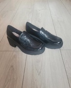 mokasyny goodin skóra naturalna vera pelle czarne rozmiar 40