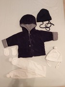 Kurtka przejściowa + szalik, czapka i rękaw. 50-60